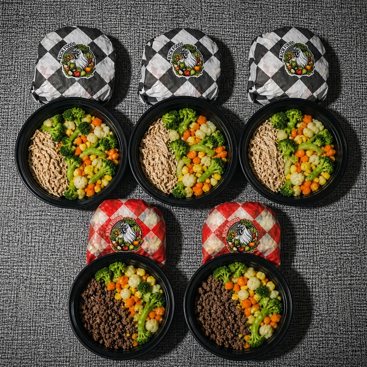Ejemplo de combinación de cinco comidas KETO RichFoods, sin arroz